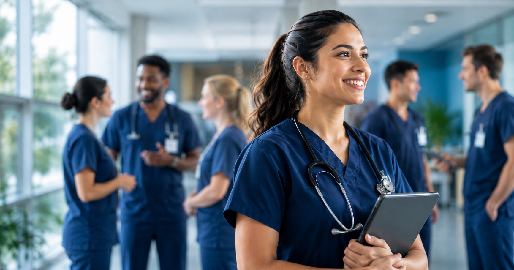 Health sciences professional and healthcare team